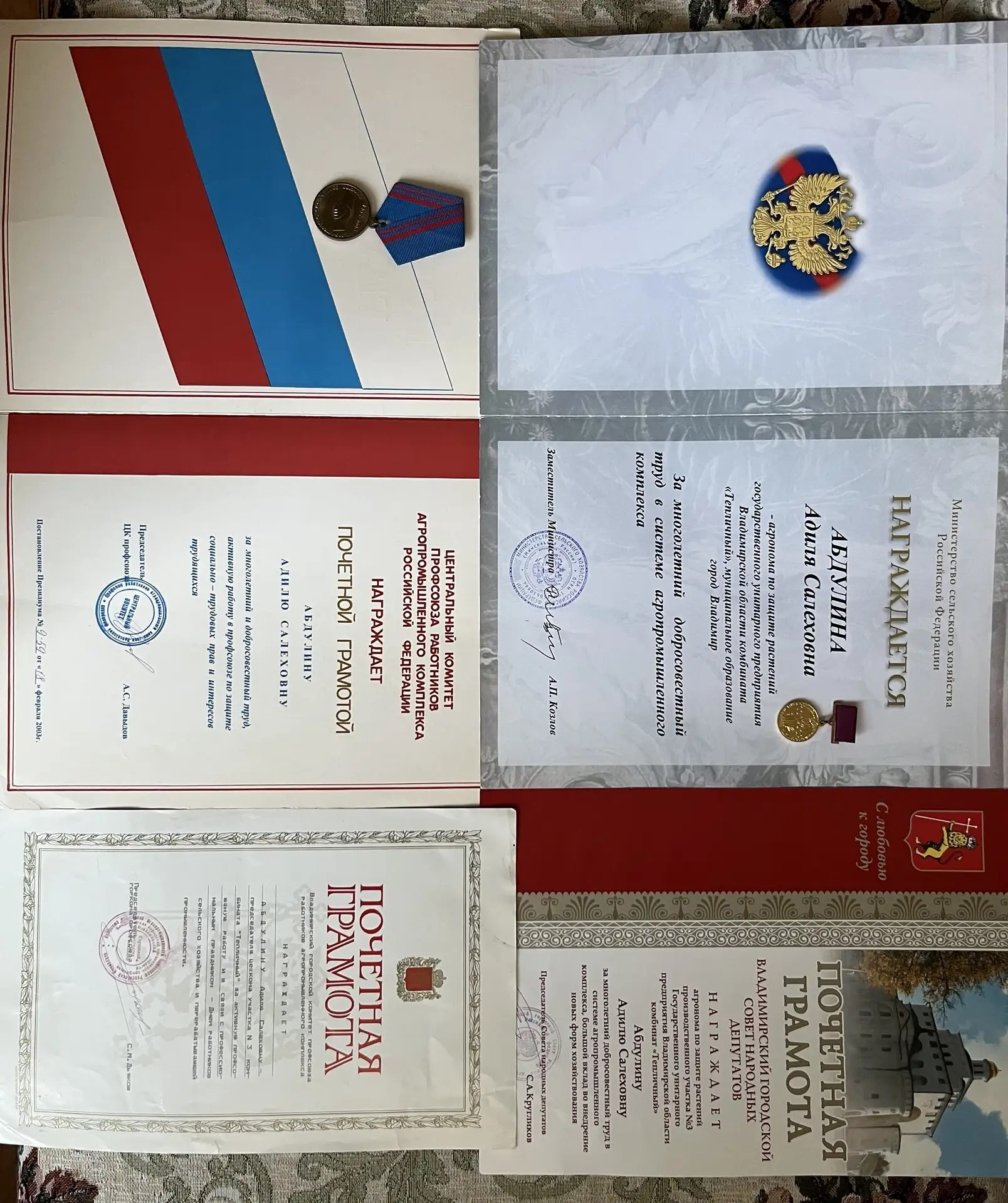 Награды Абдилиной Адили.png
